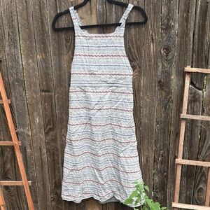 Striped Overall Dress